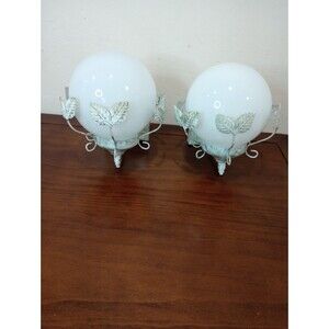 Mid-Century 60s Globe Vanity/Bath Lighting Fixtures - Vintage